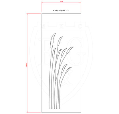 Sichtschutzwand Pampasgras