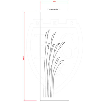 Sichtschutzwand Pampasgras