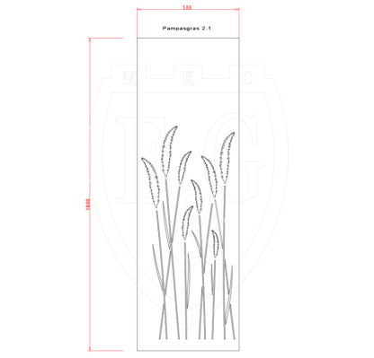 Sichtschutzwand Pampasgras